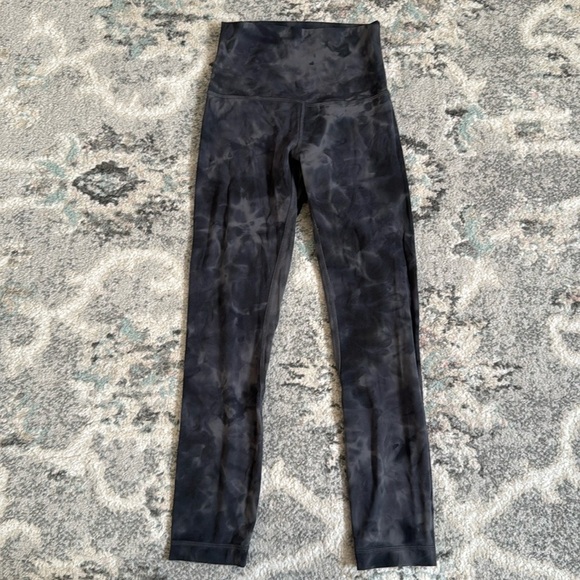 Lululemon Align High-Rise Crop 23" in Diamond Dye Pitch Grey Graphite Grey - Picture 1 of 10